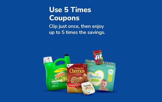 Use 5 Times Digital Coupons