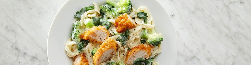 Parmesan Pasta with Broccoli and Chicken