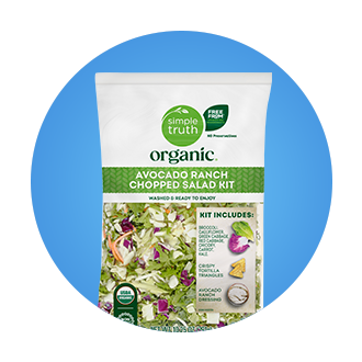 Simple Truth organic avocado ranch chopped salad kit