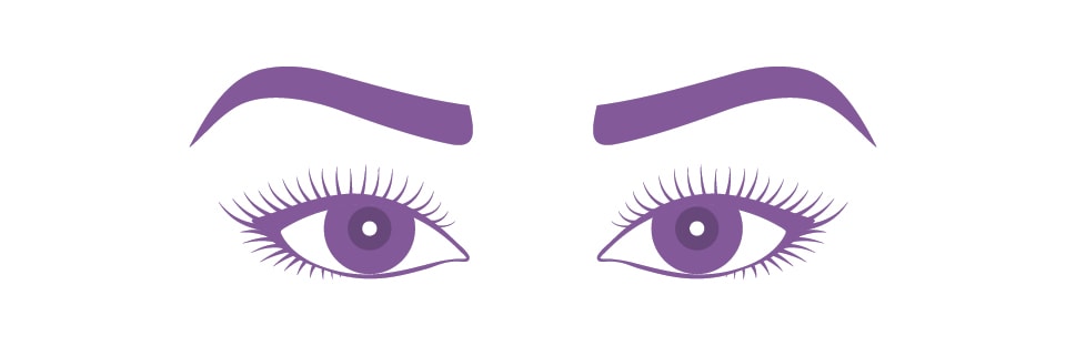 Illustration Showing Almond Eyes