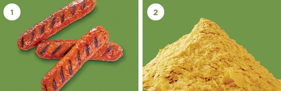 Plant-Based Sausage and Nutritional Yeast