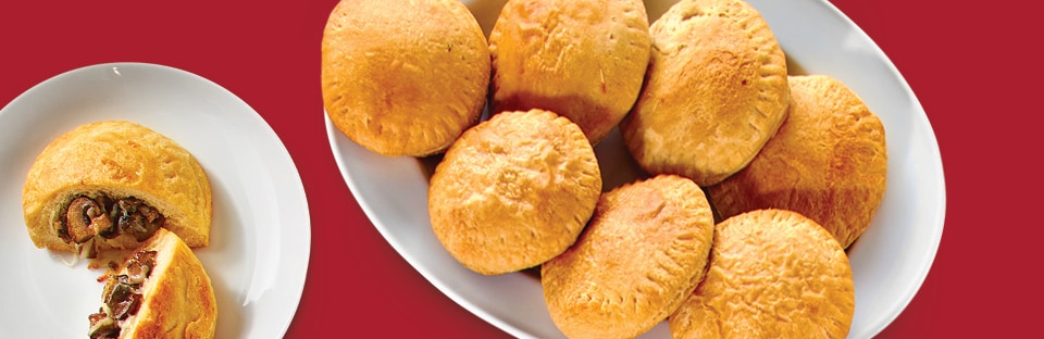 mushroom and gruyere pockets