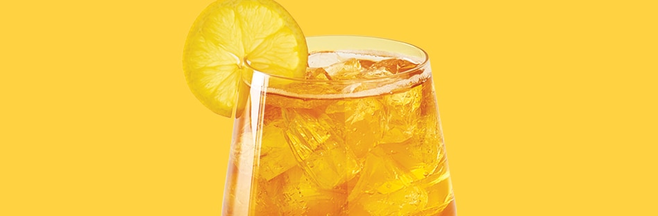 Iced Green Tea with Honey and Ginger