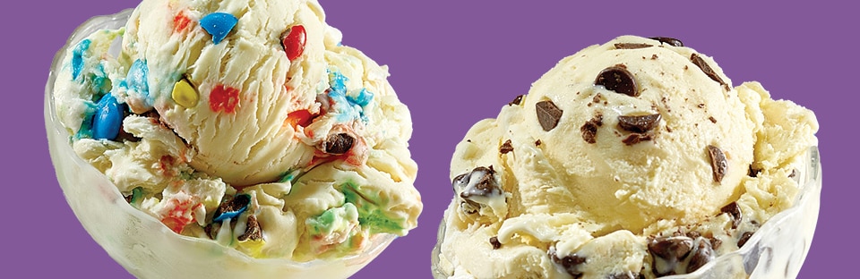 Bowls of ice cream