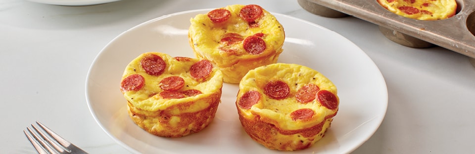 mini pepperonie pizza quiche