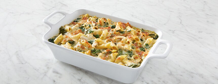 Chicken and Spinach Alfredo Casserole Recipe