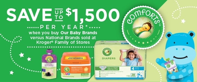 Kroger Comforts For Baby Brand Shop Diapers Formula Wipes More