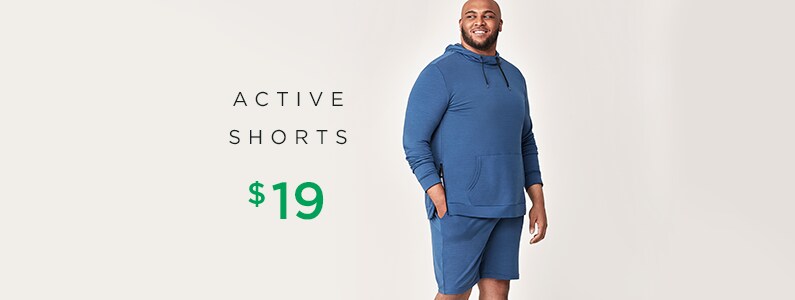 active shorts extended sizes