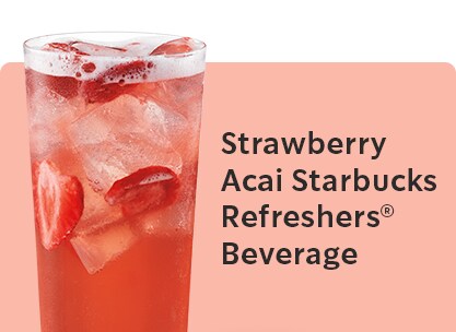 Strawberry Acai Starbucks Refreshers Beverage