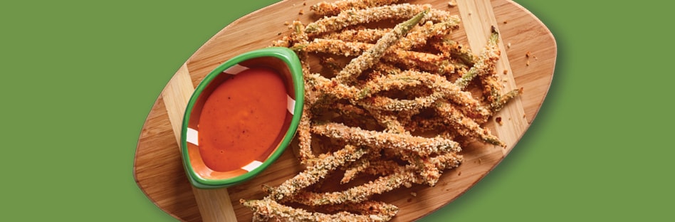 Buffalo Ranch Green Bean Fries