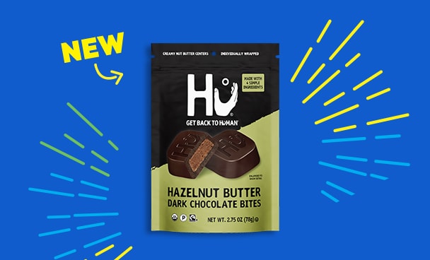 New Hu Hazelnut Butter Dark Chocolate Bites