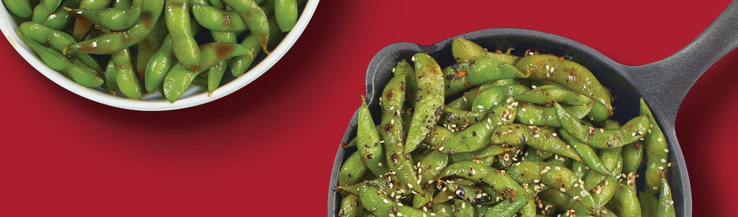 3 bowls of edamame