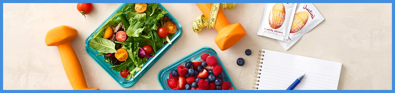 Exercise and healthy snacks Exercise and healthy snacks