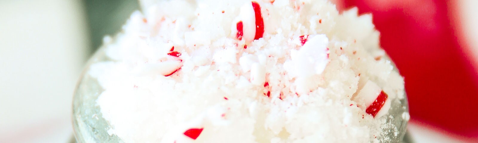 White peppermint scrub
