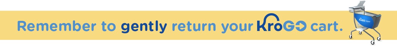 Remember to gently return your KroGO cart.