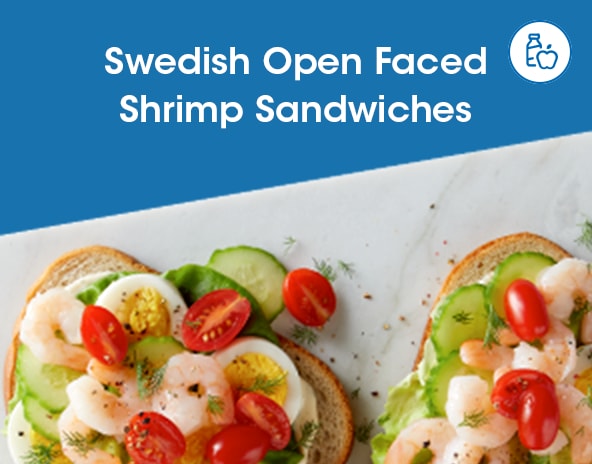 Swedish Open Faced Shrimp Sandwiches