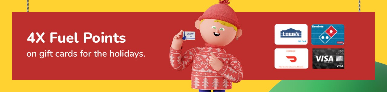 Download coupon for 4X Fuel Points on Gift Cards! Download coupon for 4X Fuel Points on Gift Cards!