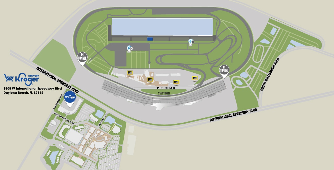 Daytona Delivery Map