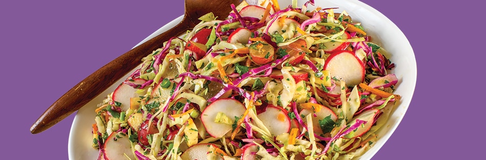 Radish Salad With Grapes and Herbs