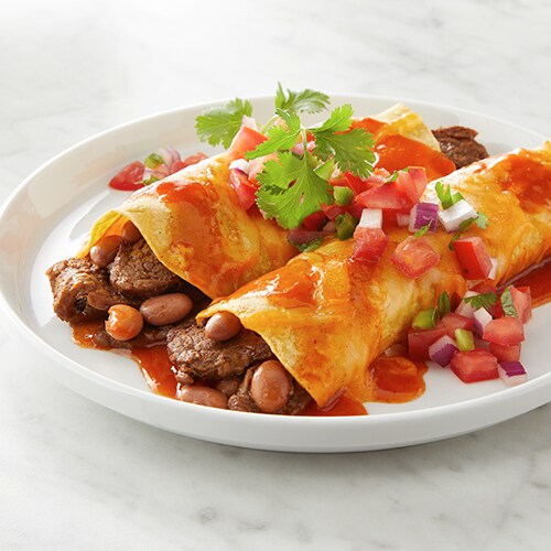 Steak and Pinto Bean Enchiladas Kroger