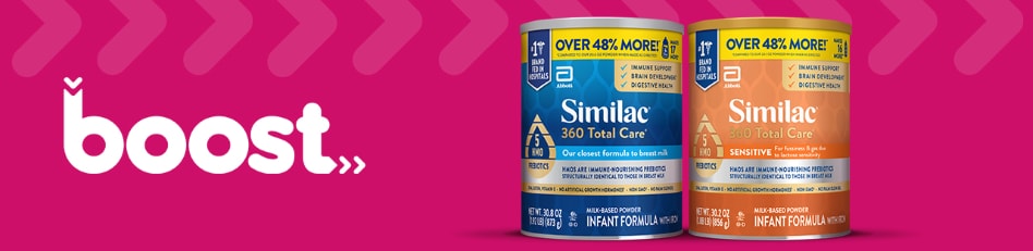 Boost saves you time and money when shopping for Similac favorites