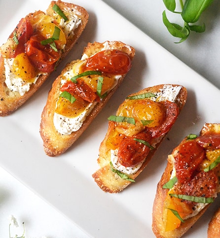 Savory Tomato And Goat Cheese Crostini Kroger