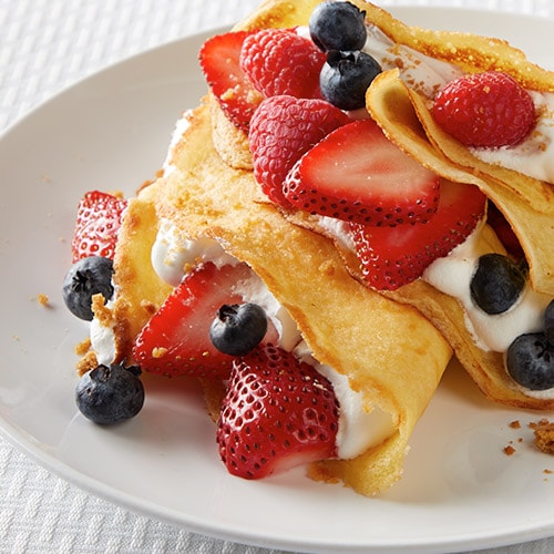 Christmas Morning Eggnog Crepes