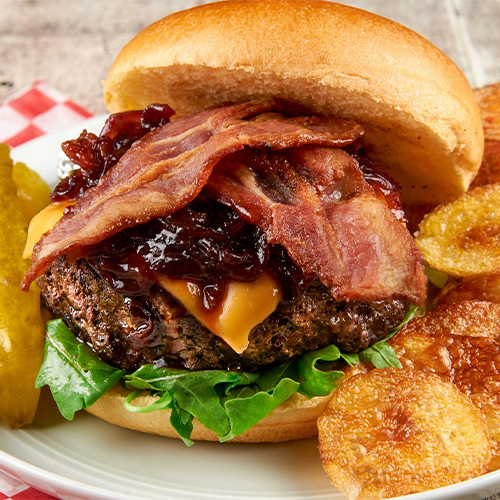 Double Bacon Cheeseburger - COBS Bread USA