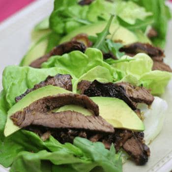 Flank and Mushroom Soft Taco Wraps Recipe