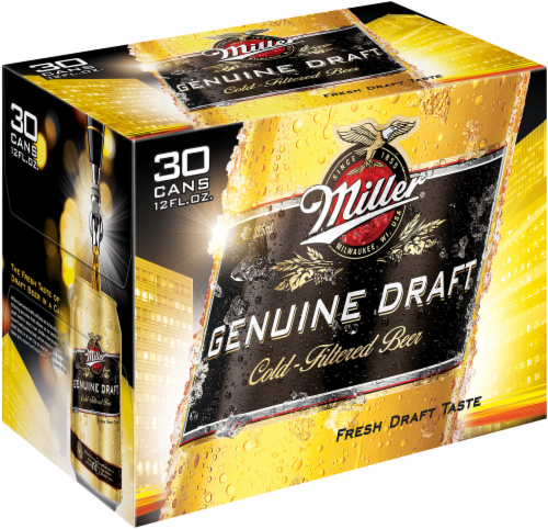 Miller Genuine Draft Beer Perspective: back