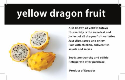 Yellow Dragon Fruit Perspective: back