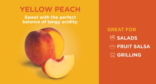 Fresh California Yellow Peach – Each Perspective: back