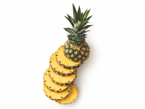 Fresh Ripe Whole Pineapple Perspective: back
