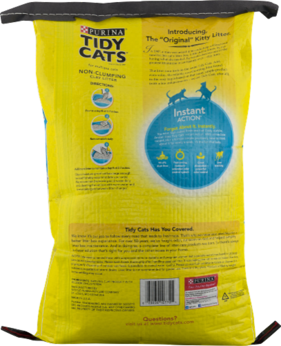 Tidy Cats Odor Control Instant Action Multiple Cat Cat Litter Perspective: back