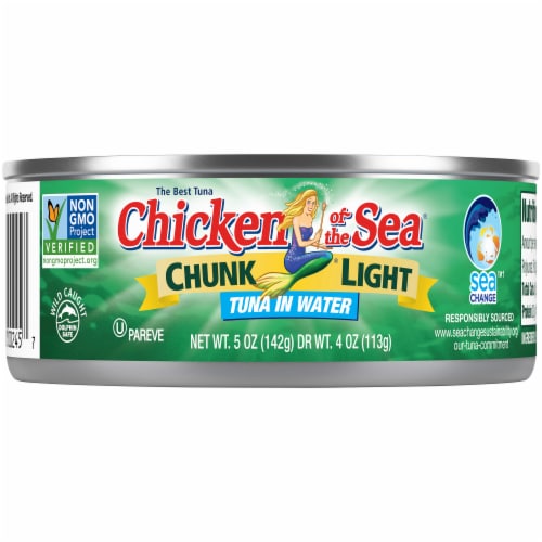 Chicken of the Sea® Chunk Light Tuna in Water Case Sale Perspective: back