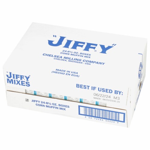 Jiffy Corn Muffin Mix Case Sale Perspective: back