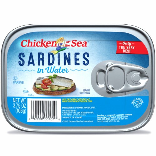 Chicken of the Sea® Sardines in Water (18 Pack) Perspective: back