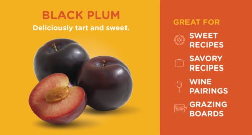 Organic Fresh Black Plum Perspective: back