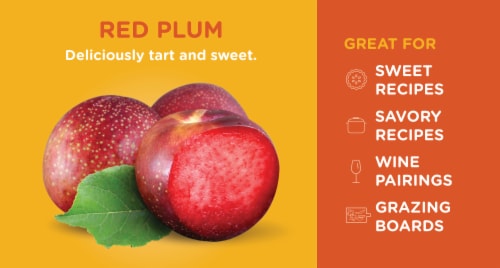Organic Red Plums Perspective: back
