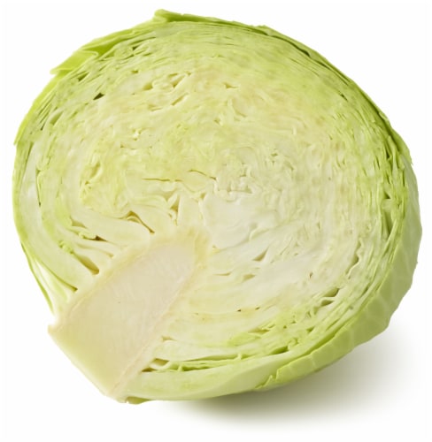 Organic Green Cabbage Perspective: back