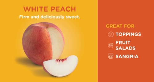 Organic White Peaches