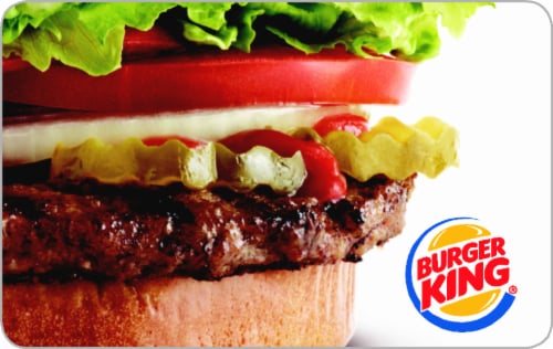 Burger King $25 Gift Card – Activate and add value after Pickup Perspective: back