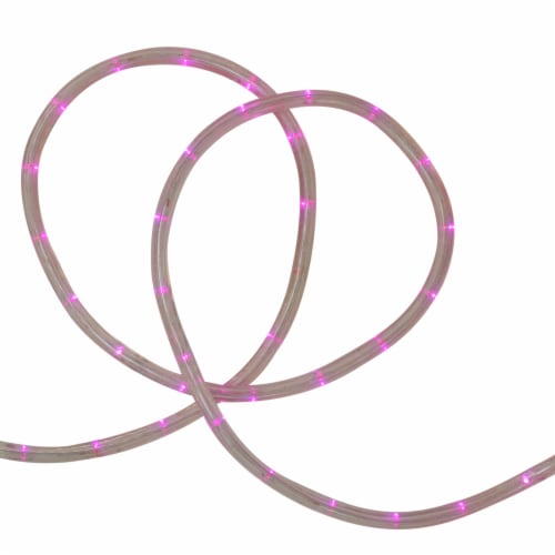 Northlight 18' Pink LED Outdoor Christmas Rope Lights Perspective: back