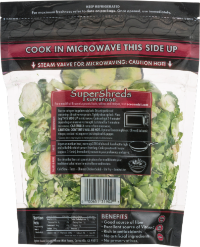 Ocean Mist Farms Super Shreds Brussels Sprouts Perspective: back