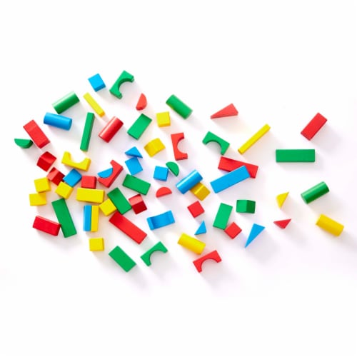 Melissa & Doug® Classic Wooden Blocks Set Perspective: back