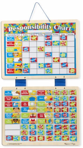 Melissa & Doug Magnetic Responsibility Chart Perspective: back