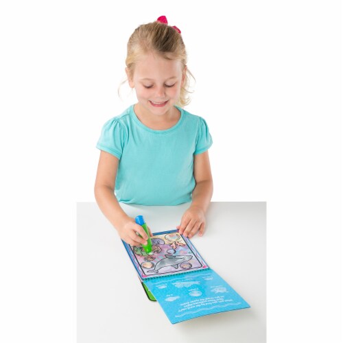 Melissa & Doug® Water Wow! Animal-Reveal Coloring Pad Perspective: back