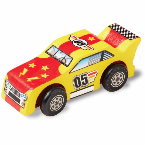 Melissa Doug Decorate Your Own Wooden Race Car Craft Set 1 ct Fred Meyer