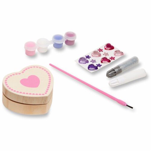 Melissa & Doug® Decorate-Your-Own Wooden Chest-Heart Perspective: back