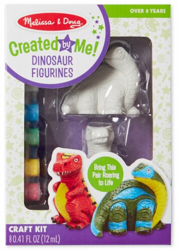 Melissa & Doug® Created By Me Dinosaur Figurines Craft Kit Perspective: back